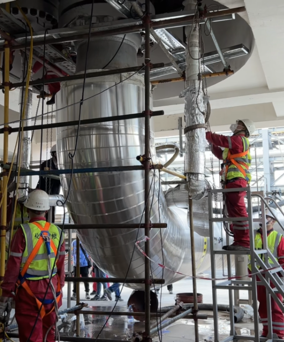 化機(jī)公司圓滿完成新宜化工變換爐大修任務(wù)(圖4) 化機(jī)公司圓滿完成新宜化工變換爐大修任務(wù)(圖4)