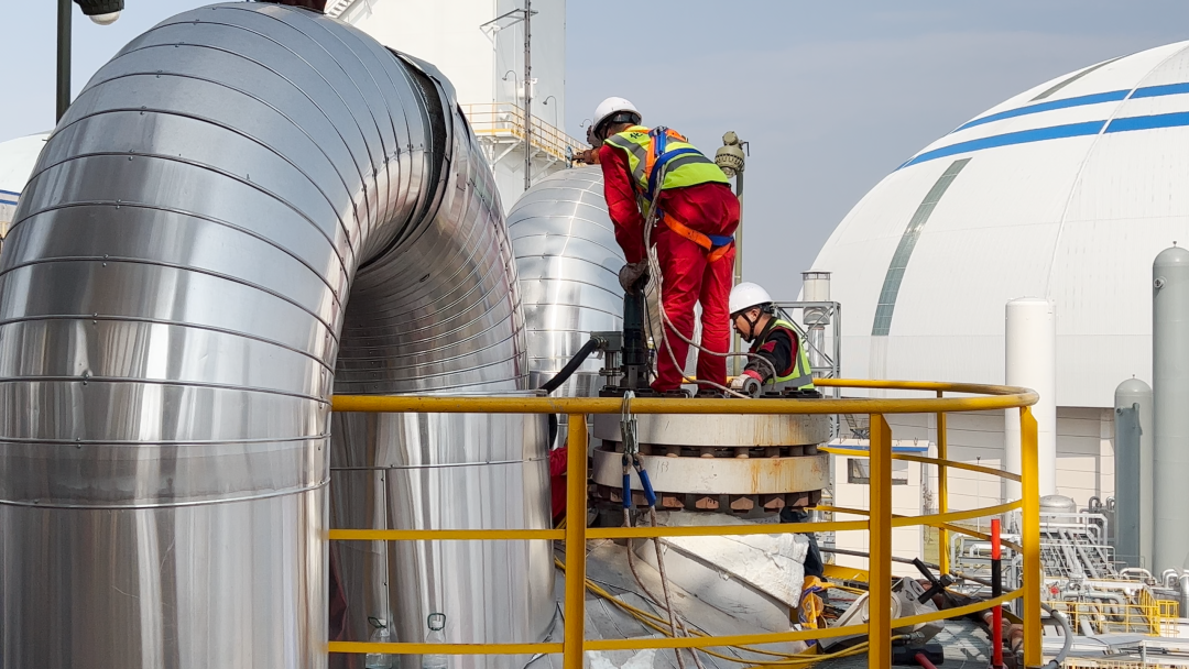 化機(jī)公司圓滿完成新宜化工變換爐大修任務(wù)(圖5) 化機(jī)公司圓滿完成新宜化工變換爐大修任務(wù)(圖5)